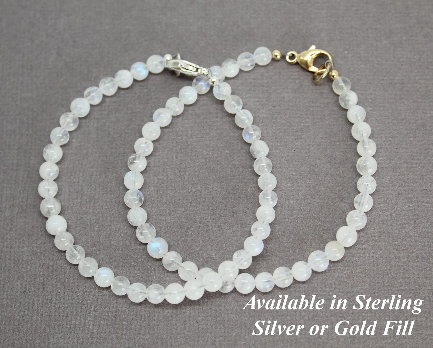 4mm Moonstone Bracelet