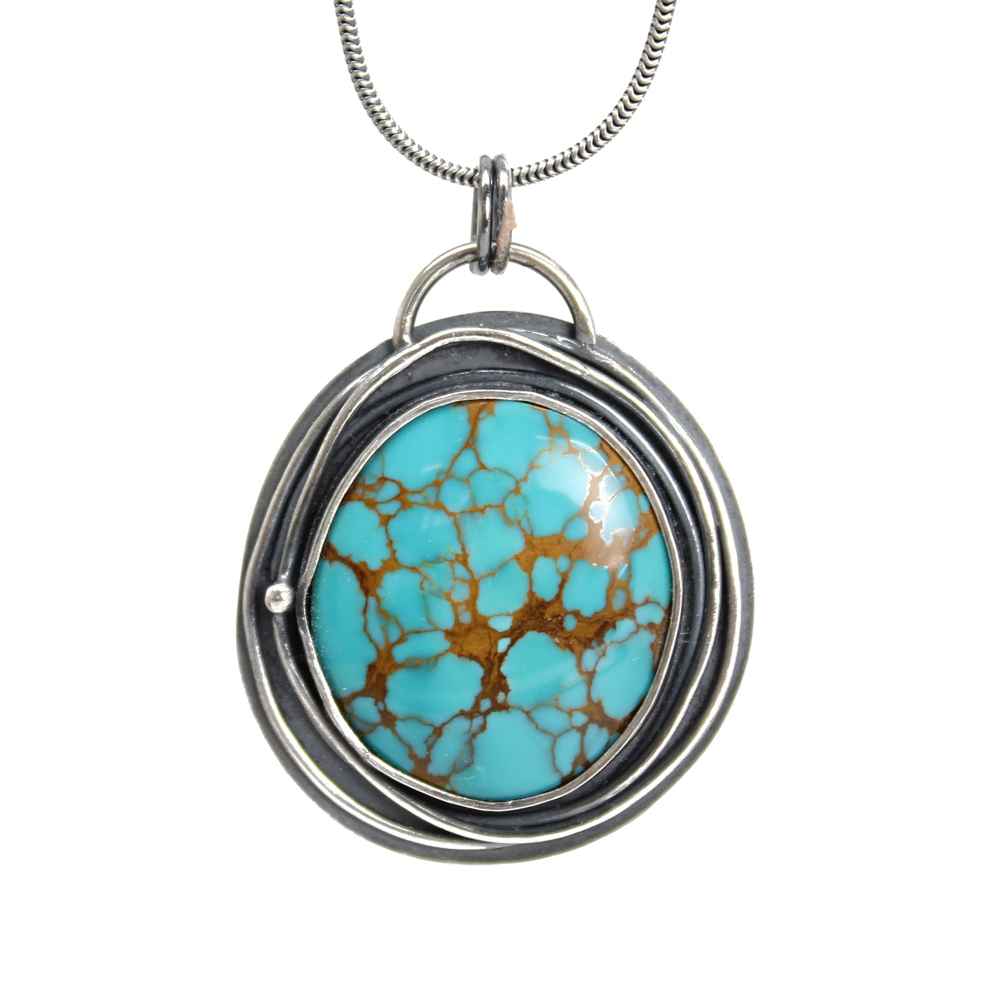 Pilot Mountain Turquoise Pendant Necklace