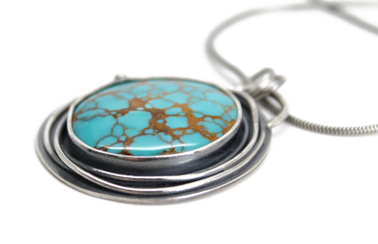 Pilot Mountain Turquoise Pendant Necklace
