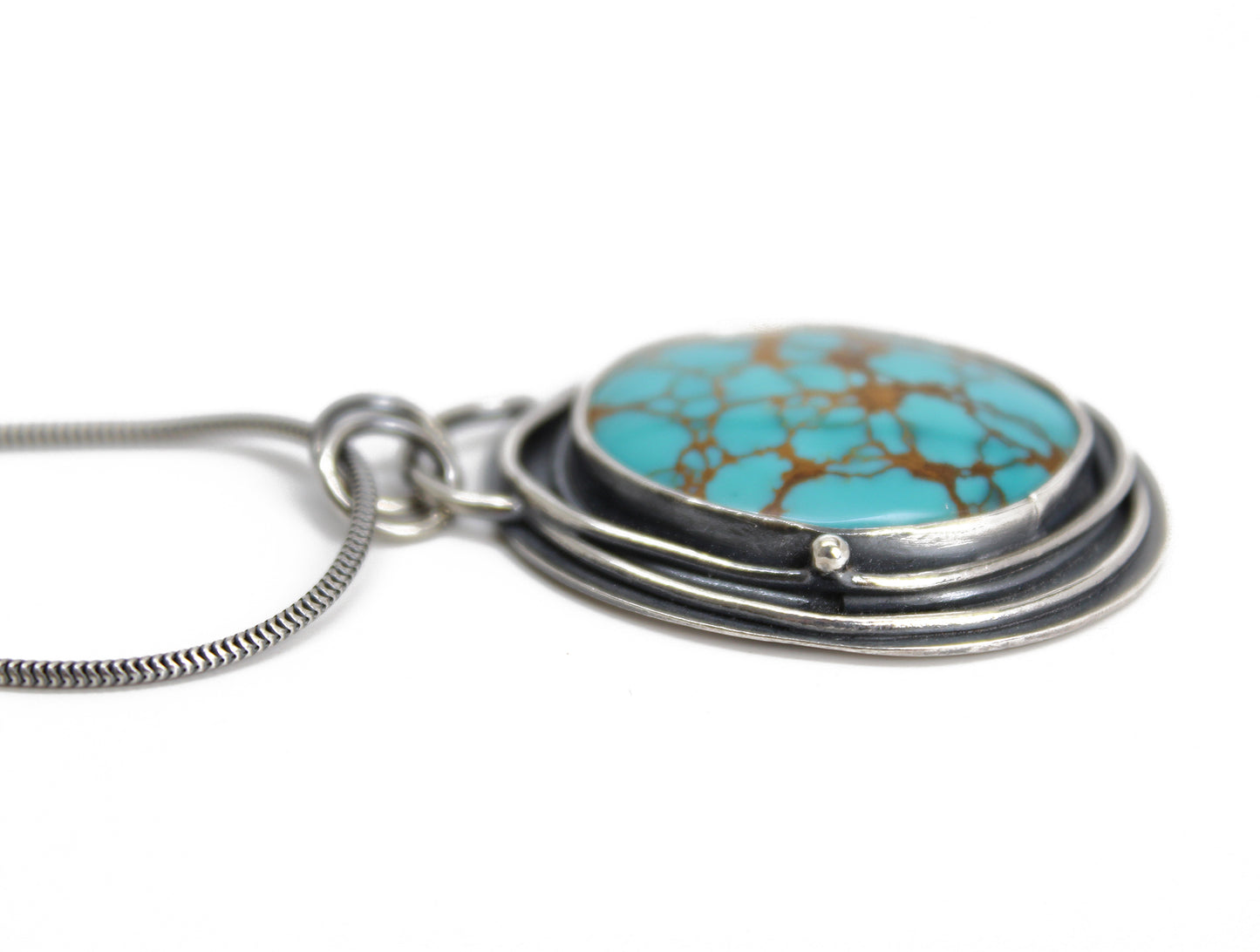 Pilot Mountain Turquoise Pendant Necklace
