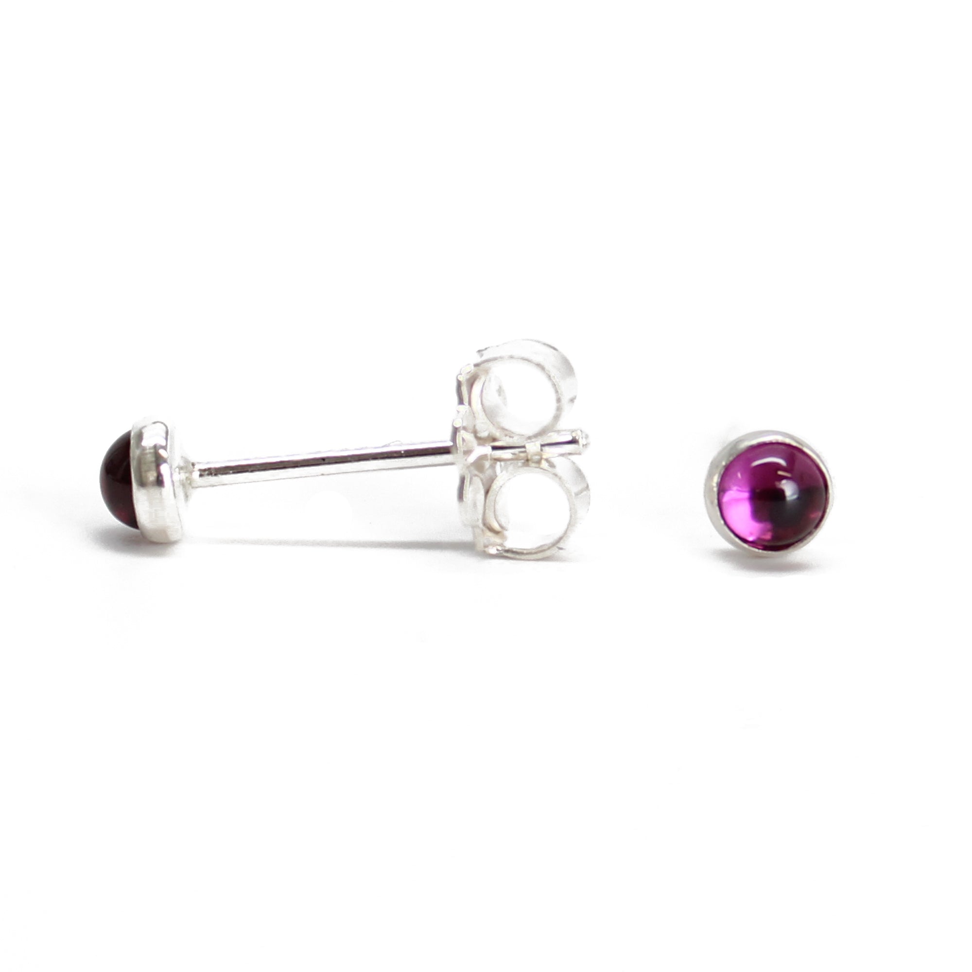 Rhodolite Garnet Gemstone 925 Sterling Silver Oval Earrings Pair ~ Garnet Silver Handmade Earrings Jewelry buying Gifts ~ Lever Back Hooks ~ STP25