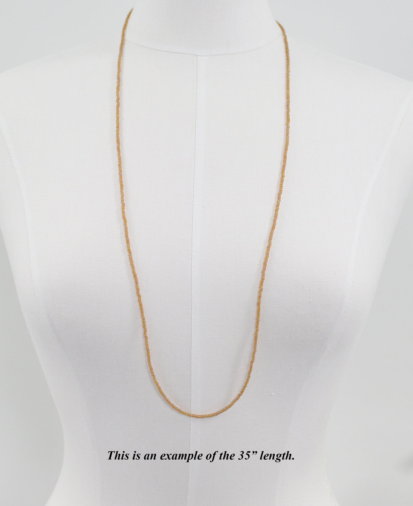 Transparent Frosted Rainbow Topaz Seed Bead Necklace, Thin 1.5mm Single Strand