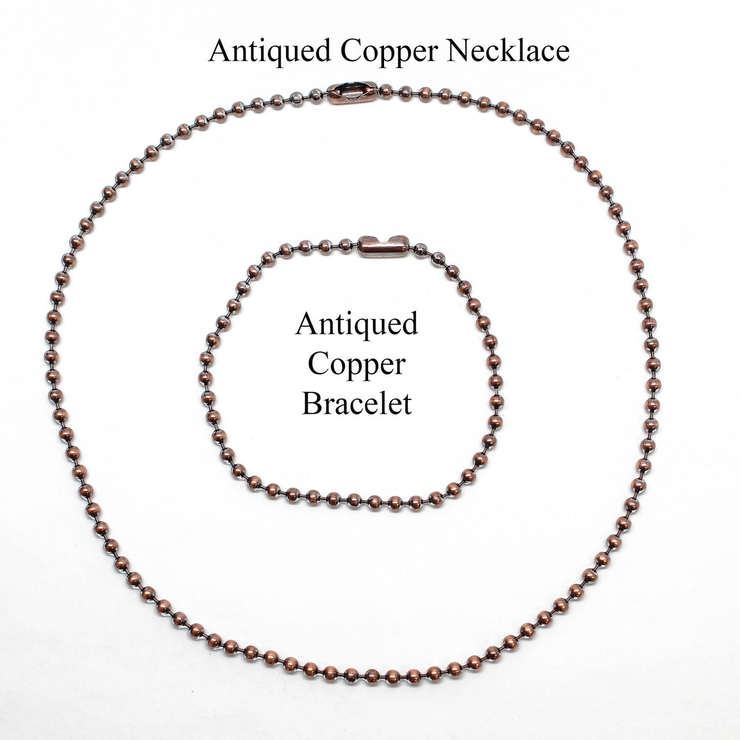 Antiqued Copper Necklace