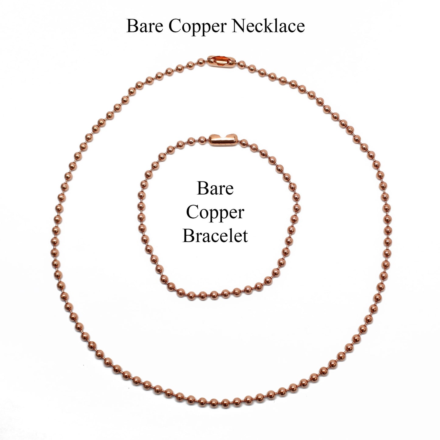 Copper Ball Chain Necklace