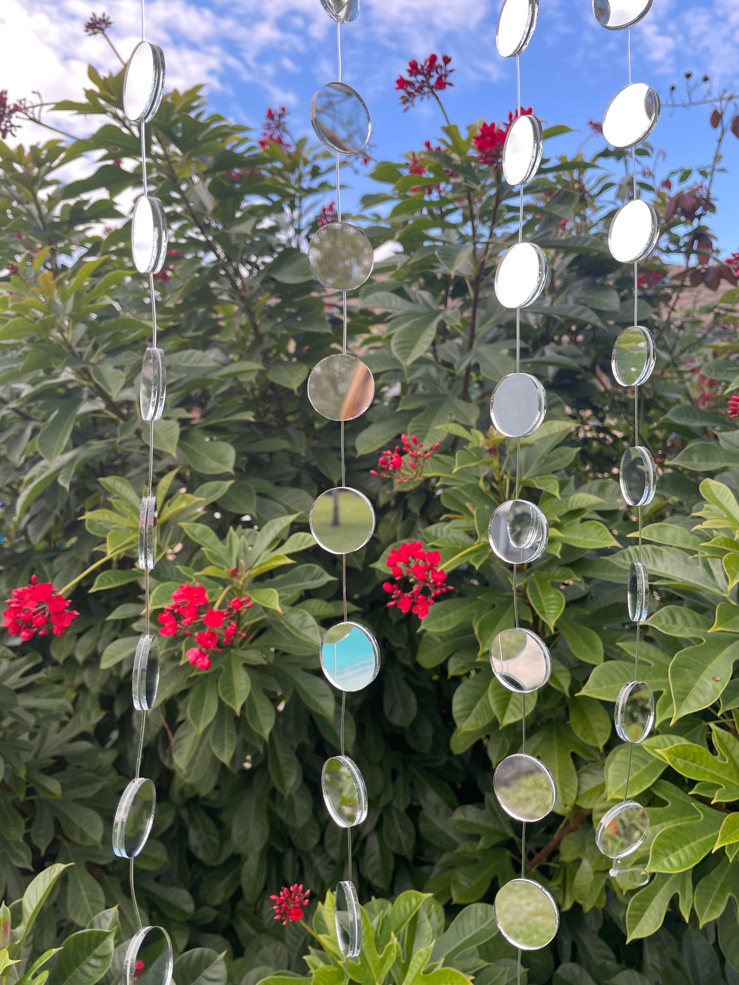 Mirror Garland Strand, 1 x 48 Inches, Real Mirror Sun Catcher Mobile