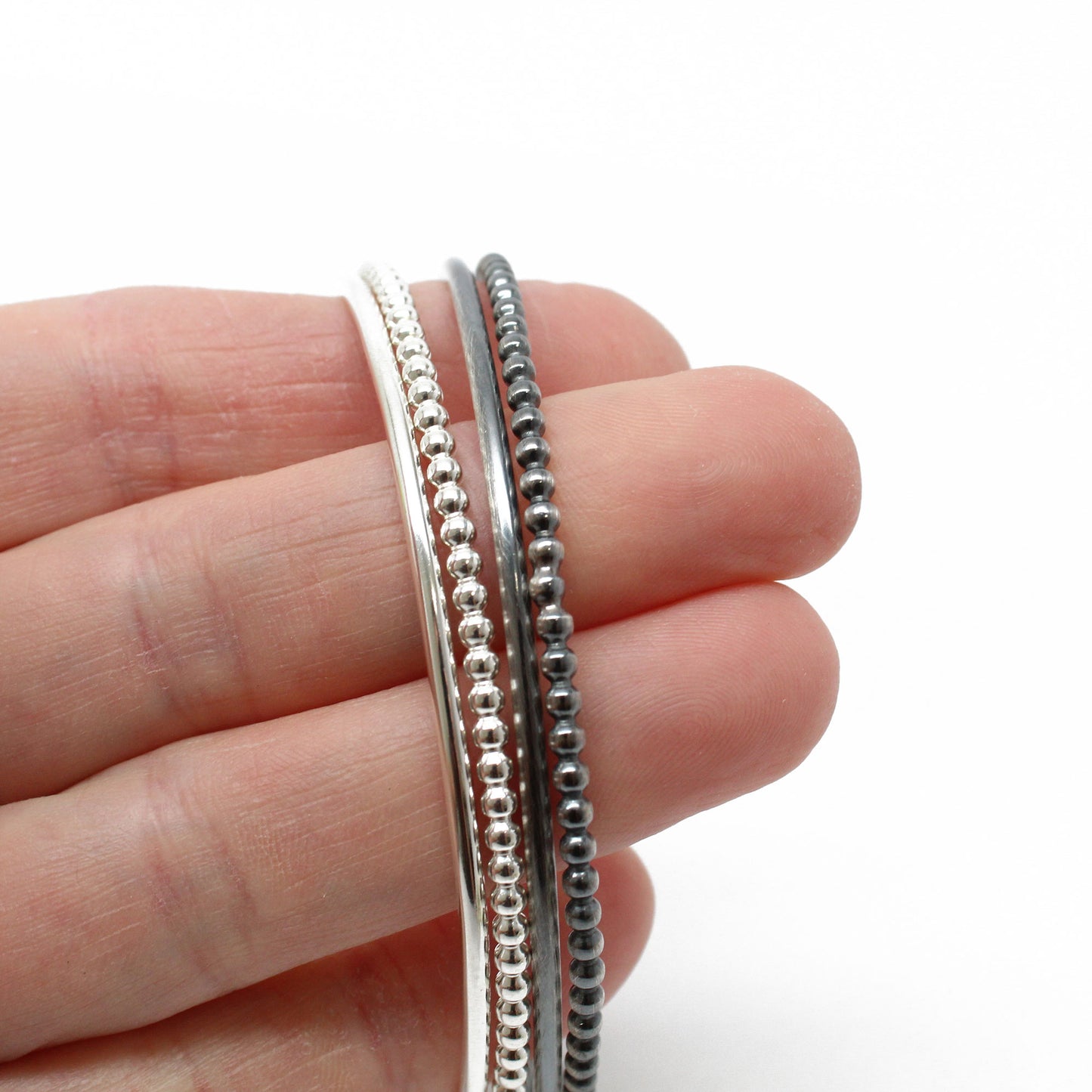 Sterling Silver Bangle Set