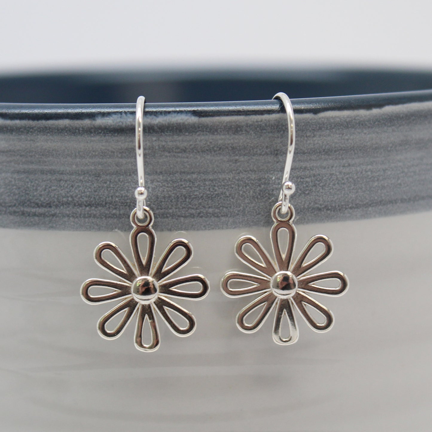 Little Sterling Silver Flower Earrings