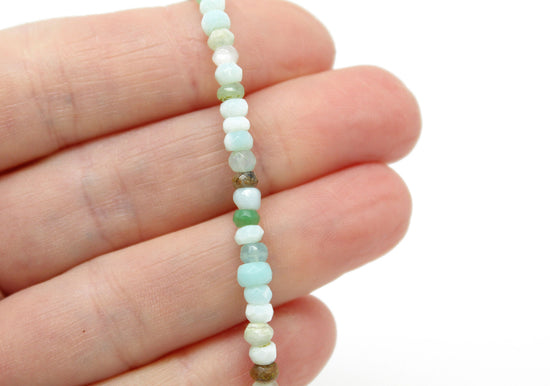 Handmade Peruvian Opal Bracelet with Sterling Silver Clasp
