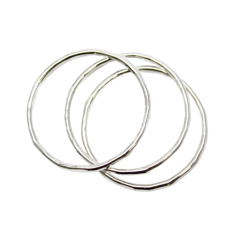 3 sterling silver stacking rings made to order sizes