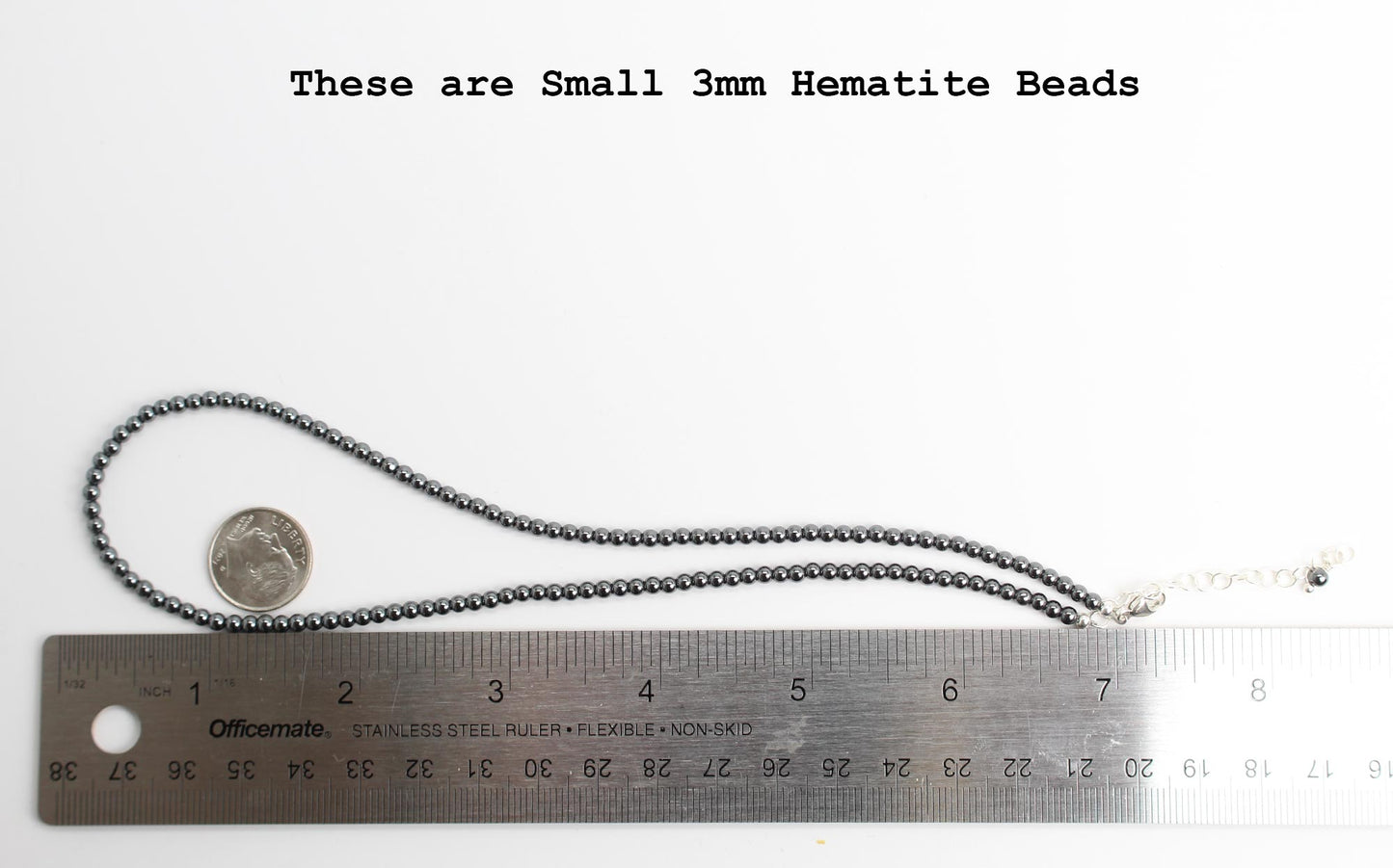 Natural Hematite Choker Necklace