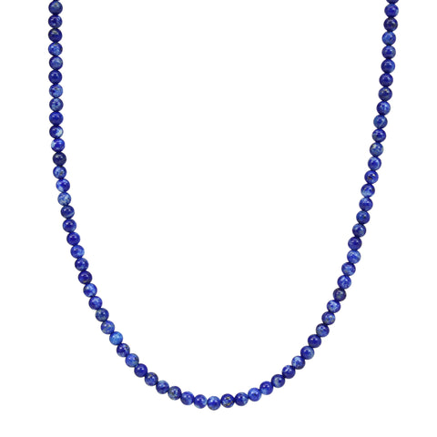 3mm Lapis Lazuli Bead Necklace
