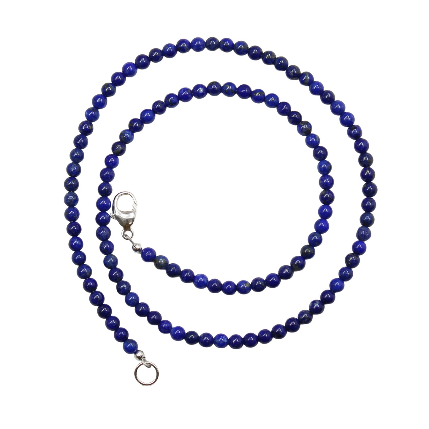 3mm Lapis Lazuli Bead Necklace