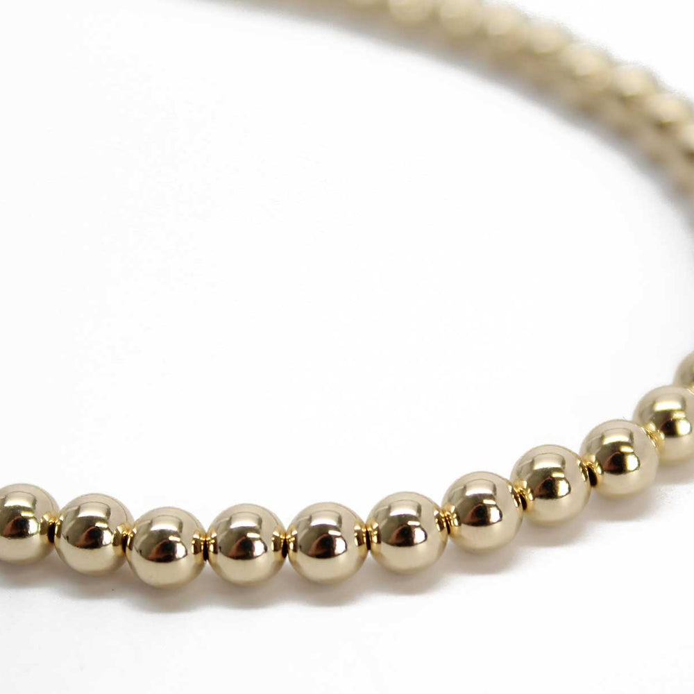 
                      
                        4mm Yellow Gold Filled Bead Necklace Strand
                      
                    