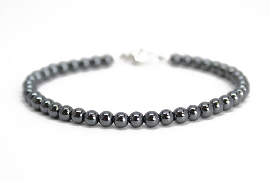 4mm Hematite Bead Bracelet