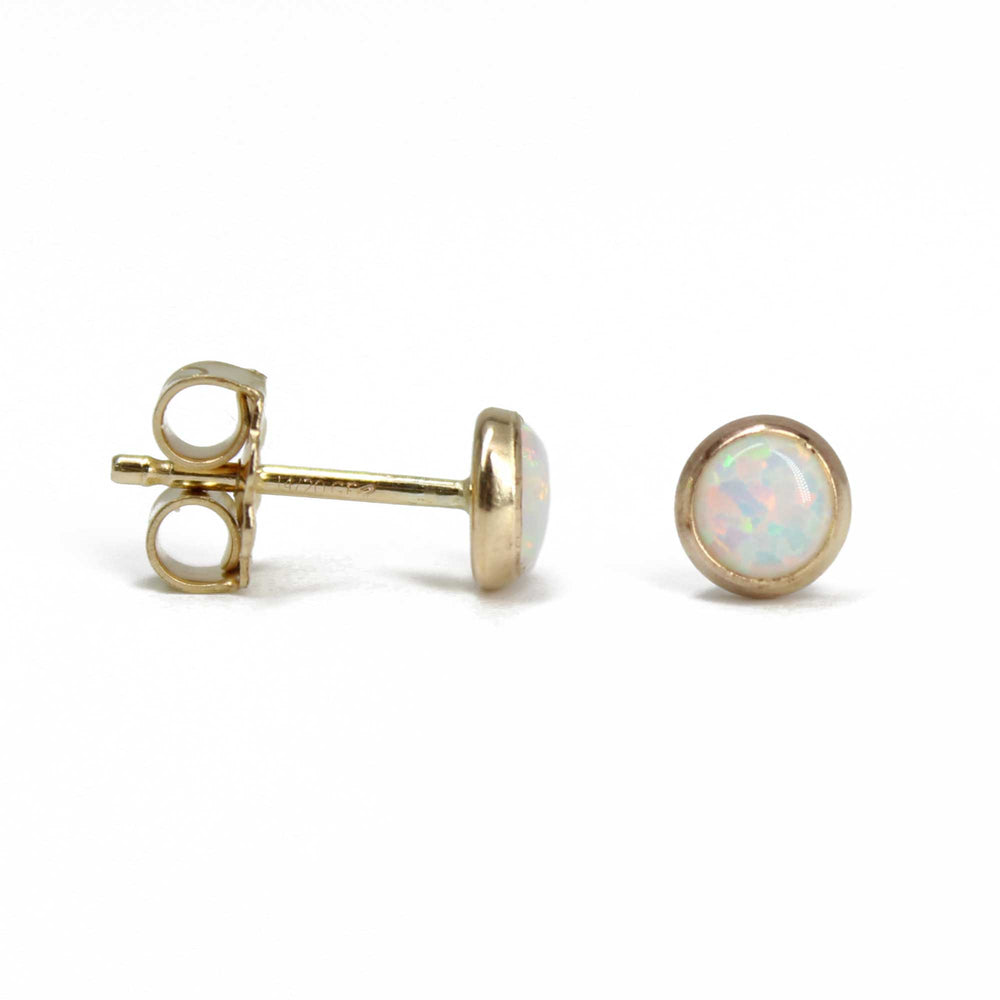 
                      
                        Opal Stud Earrings, 4mm in Sterling Silver or 14k Gold Fill
                      
                    