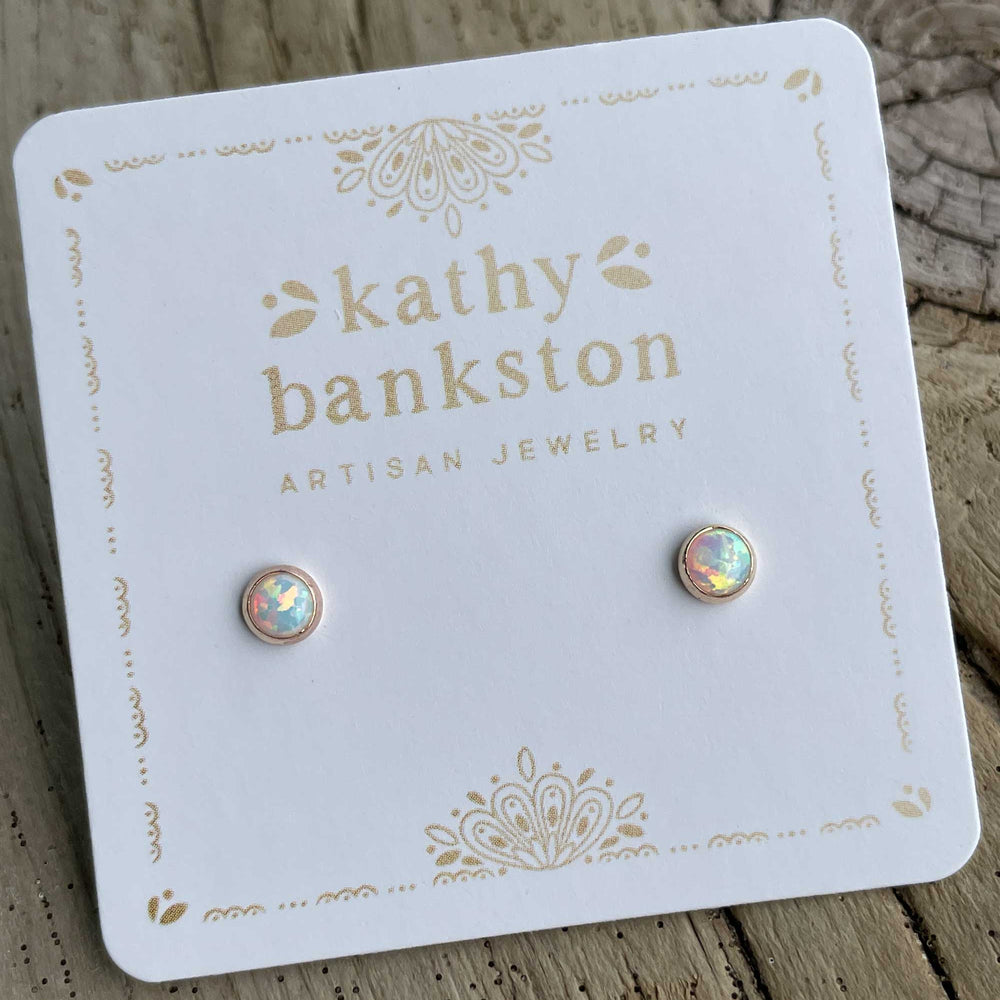 
                      
                        Opal Stud Earrings, 4mm in Sterling Silver or 14k Gold Fill
                      
                    