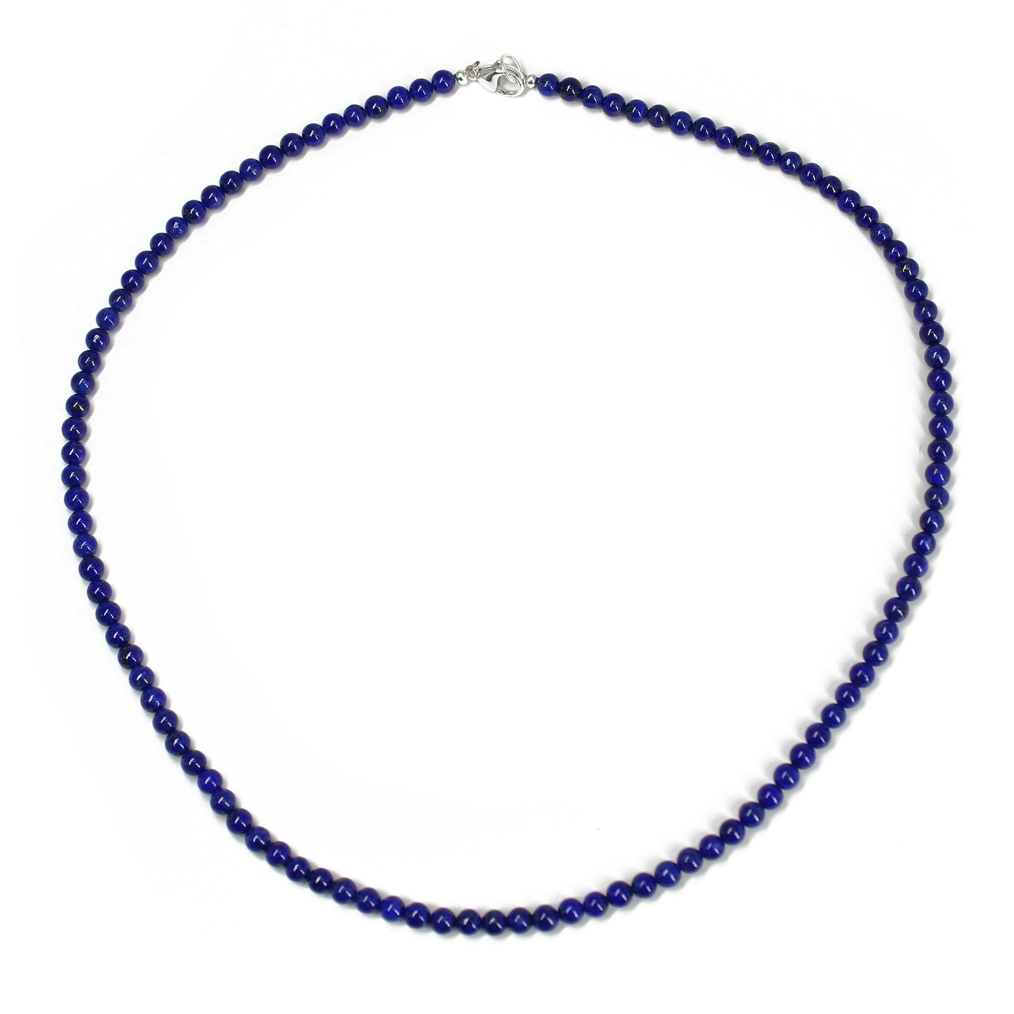 Natural Lapis Lazuli Bead Necklace, Faceted 4mm Round Lapis Beads Necklace, Dainty Long Layered Necklace, AAA Quality Lapis selling Beaded Necklace