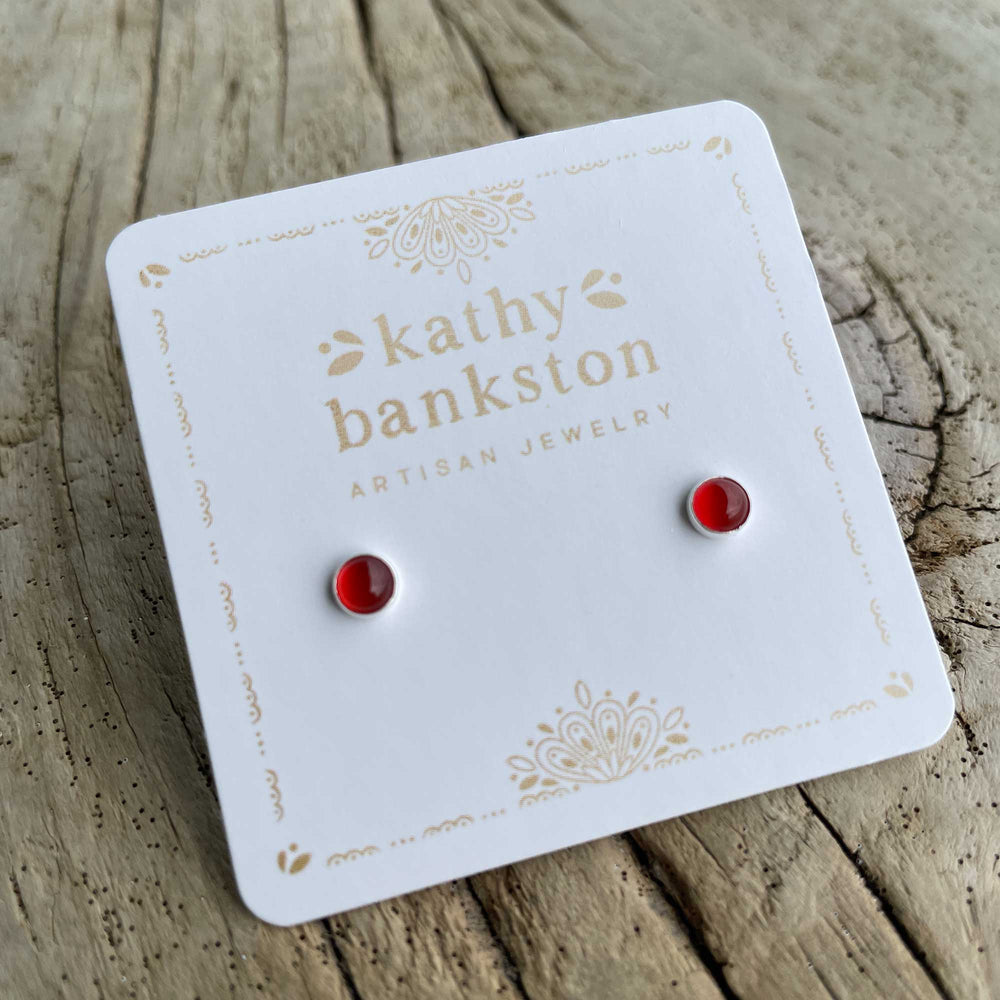 
                      
                        4mm Red Carnelian Stud Earrings
                      
                    