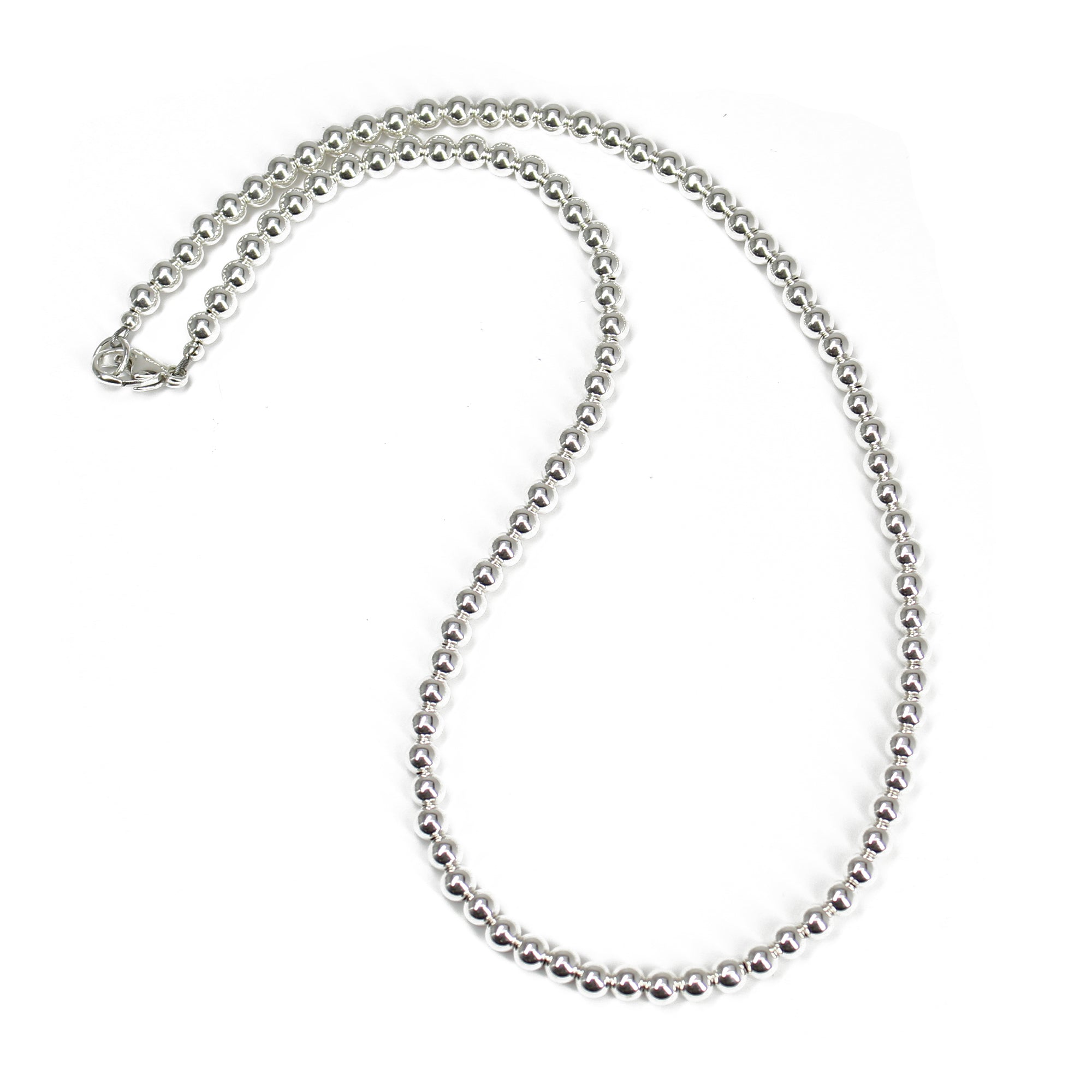 4mm Sterling Silver Bead Necklace Strand – Kathy Bankston