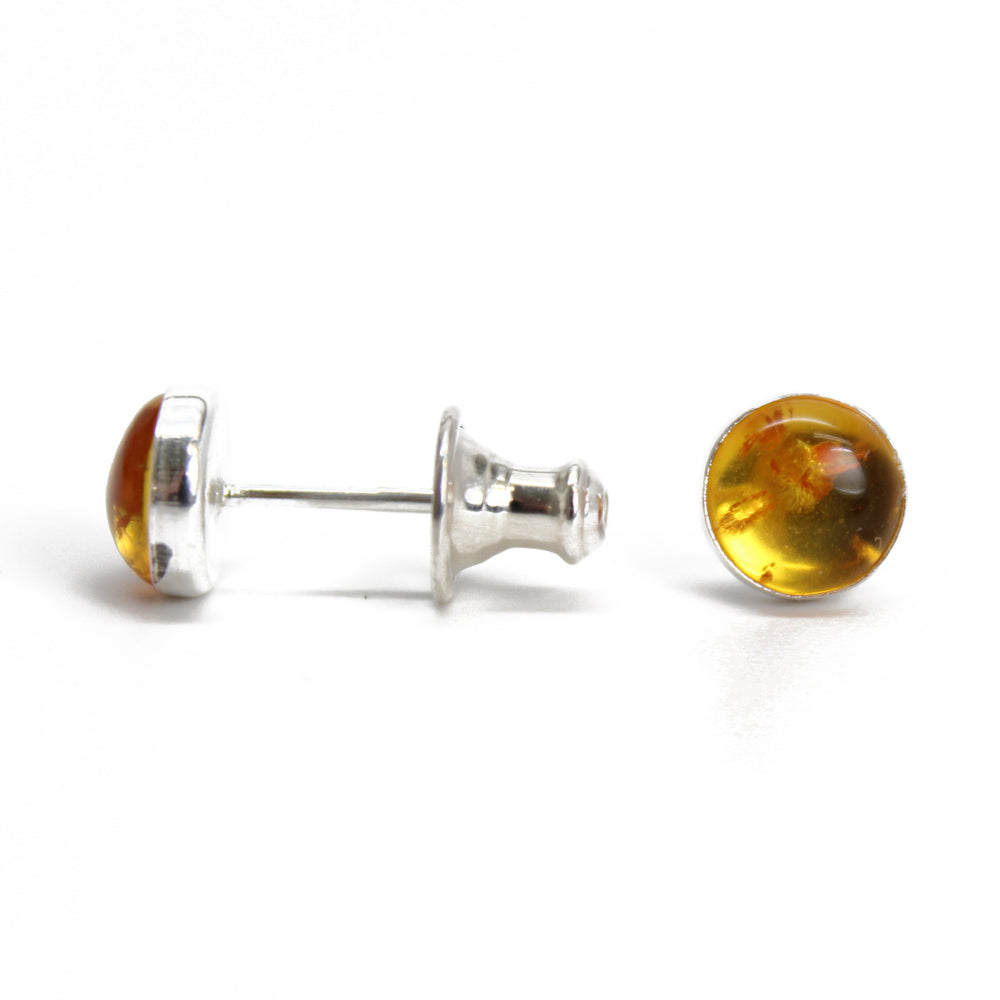 Amber Stud Earrings