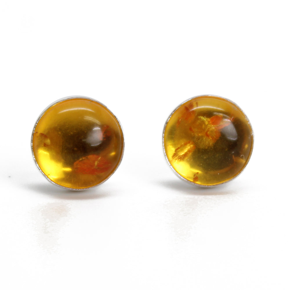 Amber Stud Earrings