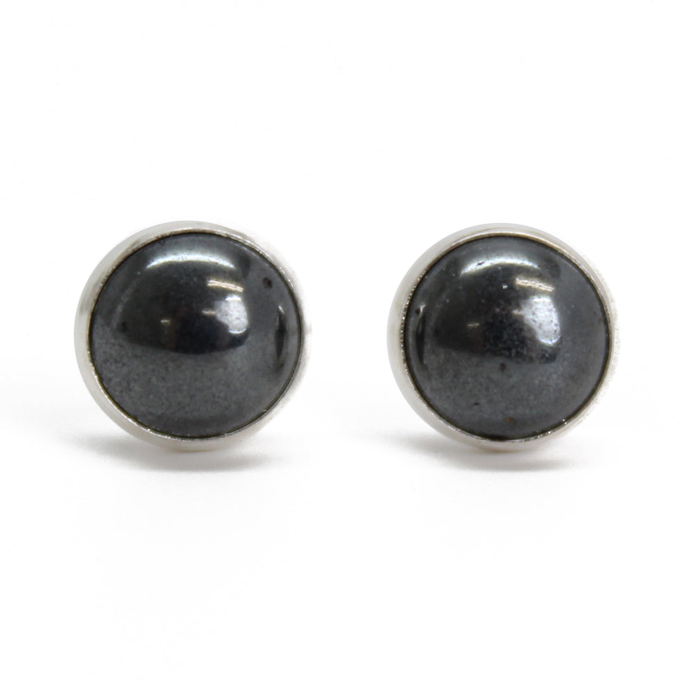 
                      
                        6mm Hematite Studs in Sterling Silver 
                      
                    