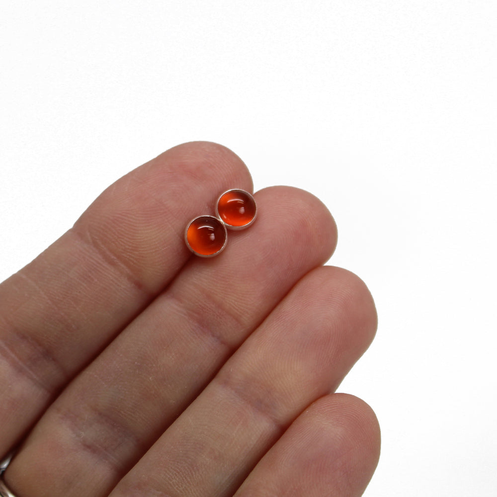 
                      
                        6mm Red Carnelian Stud Earrings
                      
                    