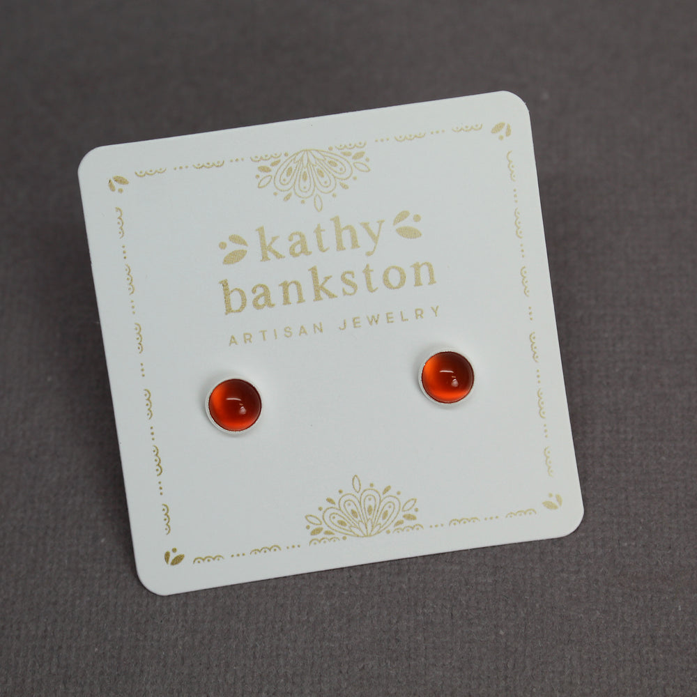 
                      
                        6mm Red Carnelian Stud Earrings
                      
                    