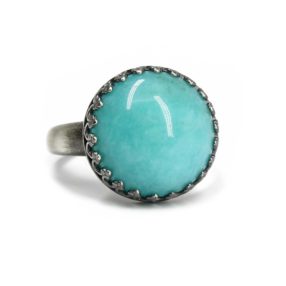 
                      
                        Amazonite Ring in Sterling Silver 7 US
                      
                    