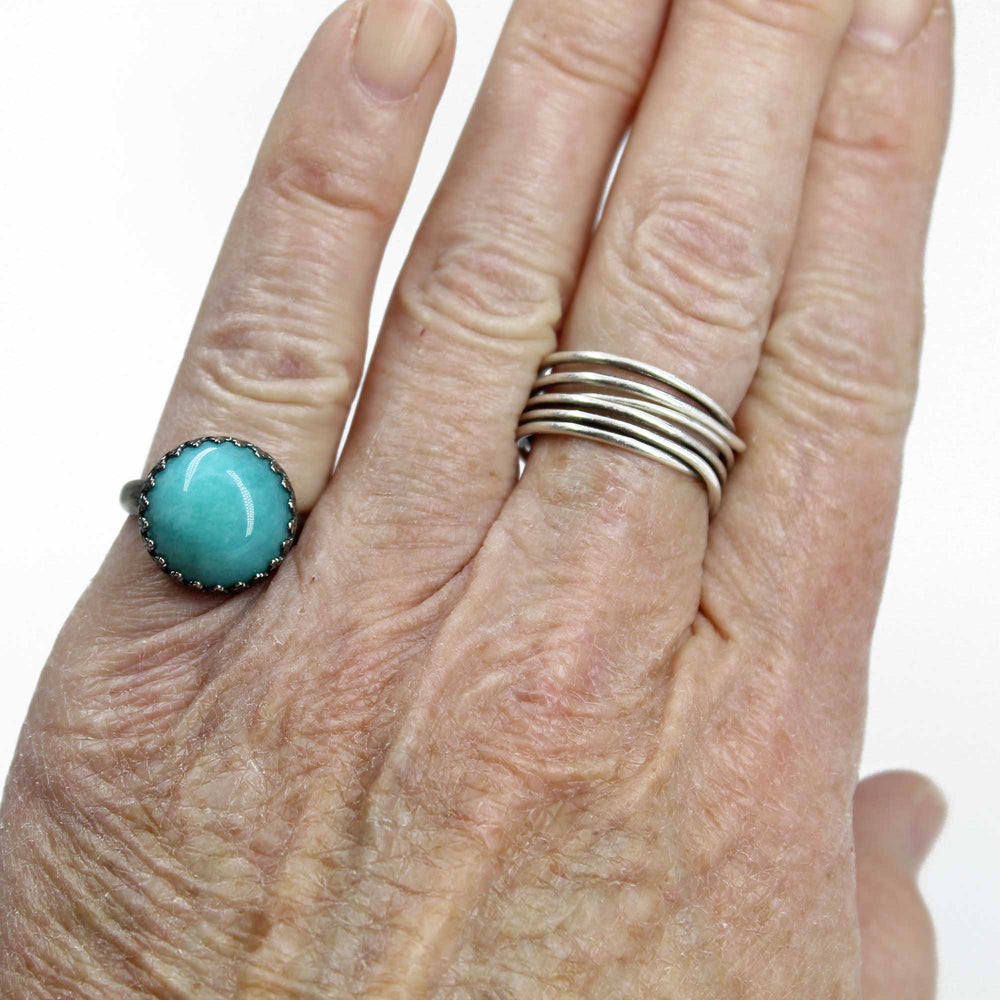 
                      
                        Amazonite Ring in Sterling Silver 7 US
                      
                    