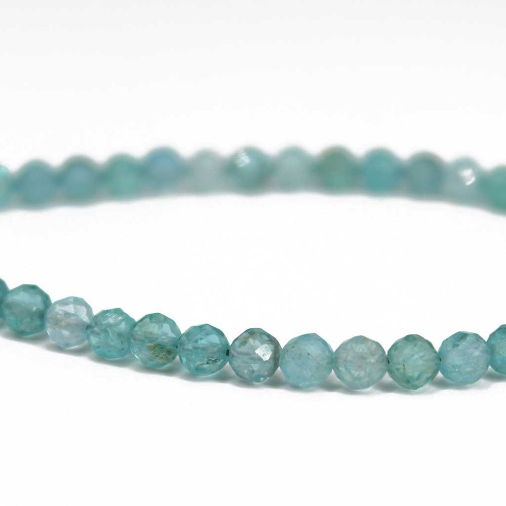 
                      
                        Apatite Bracelet, Small 4mm Blue Gemstone Bracelet
                      
                    