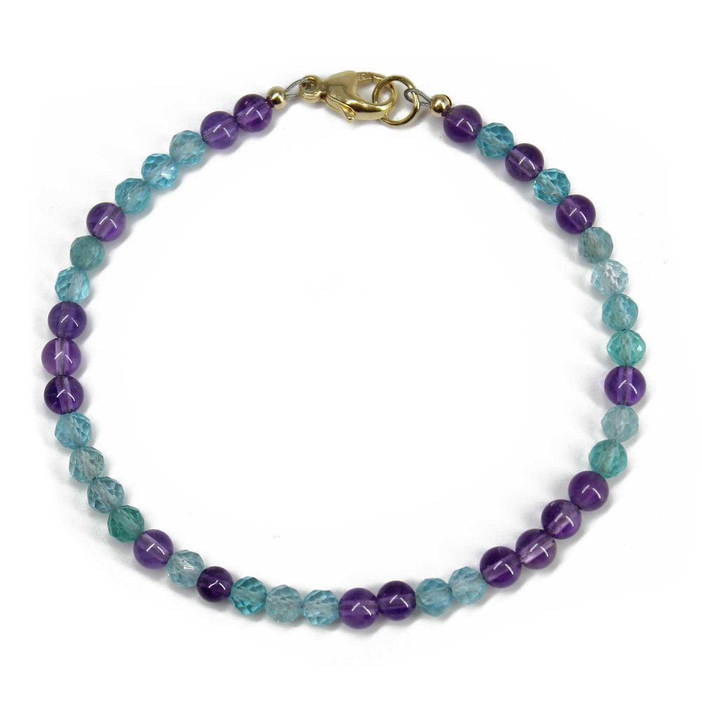 
                      
                        Apatite and Amethyst Bracelet
                      
                    