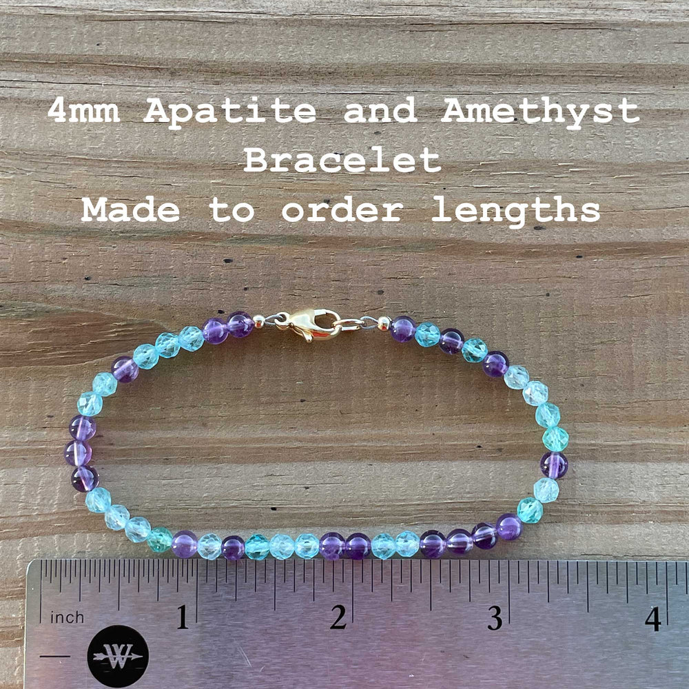 
                      
                        Apatite and Amethyst Bracelet
                      
                    