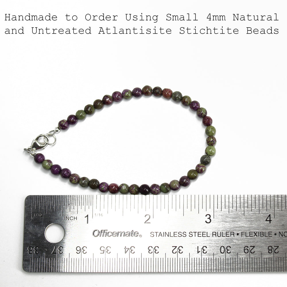 
                      
                        Atlantisite Stichtite Bead Bracelet with Clasp
                      
                    