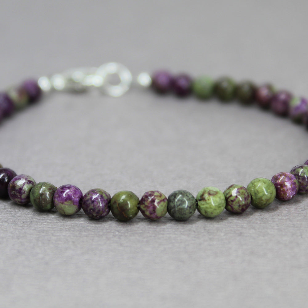 
                      
                        Atlantisite Stichtite Bead Bracelet with Clasp
                      
                    