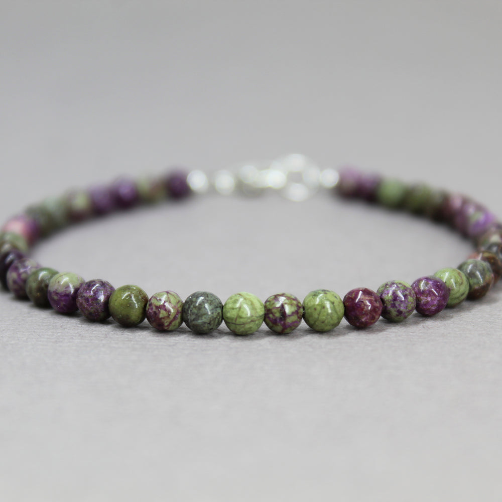 
                      
                        Atlantisite Stichtite Bead Bracelet with Clasp
                      
                    