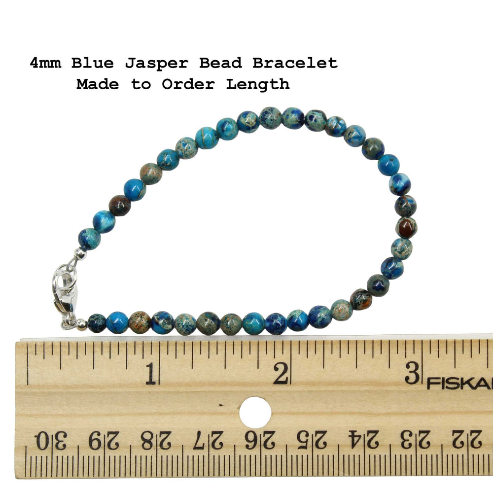 
                      
                        Blue Jasper Bracelet made to order lengths
                      
                    