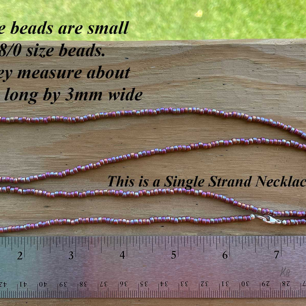 
                      
                        Burnt Orange Seed Bead Necklace
                      
                    