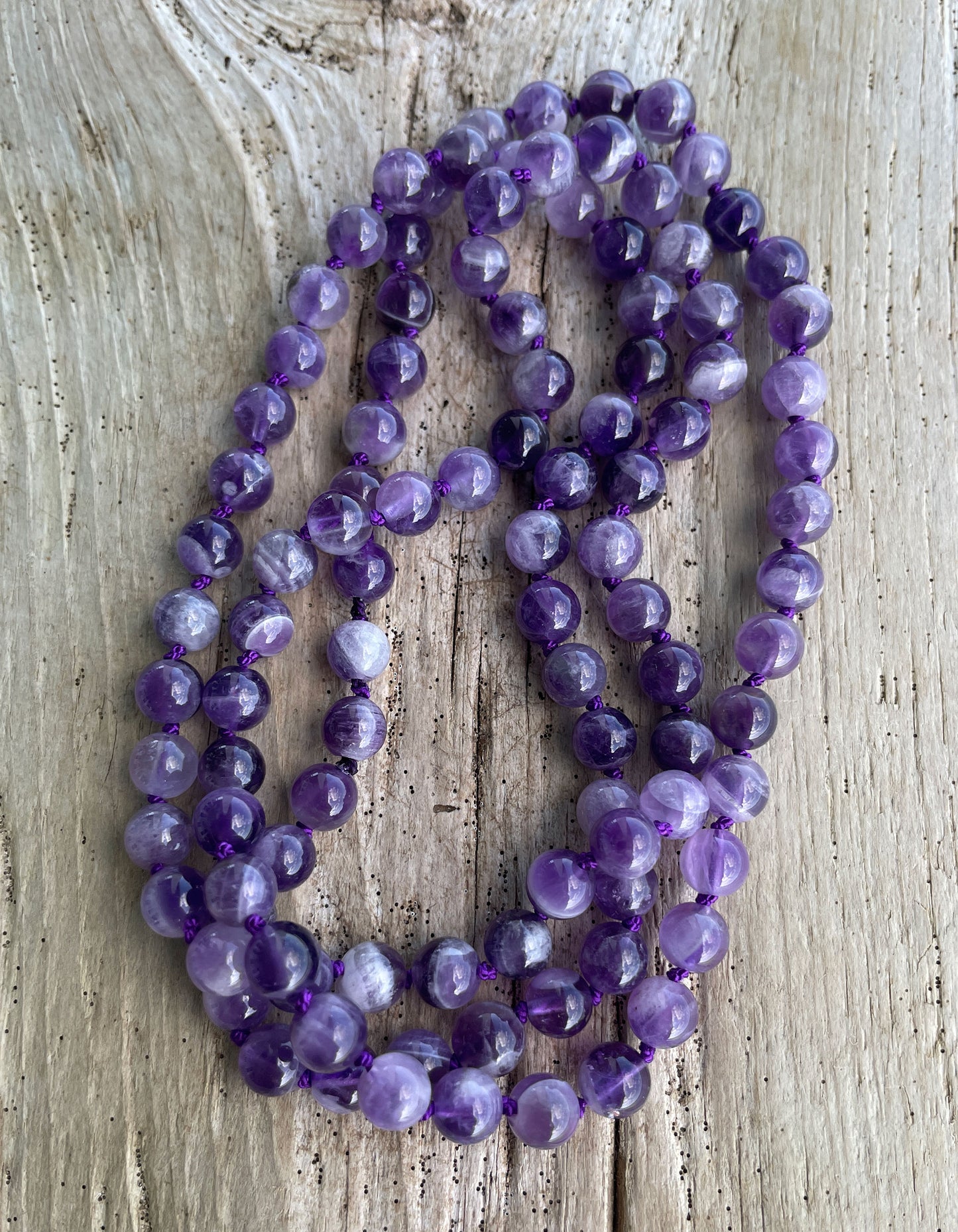 Purple Cape Amethyst Bead Necklace