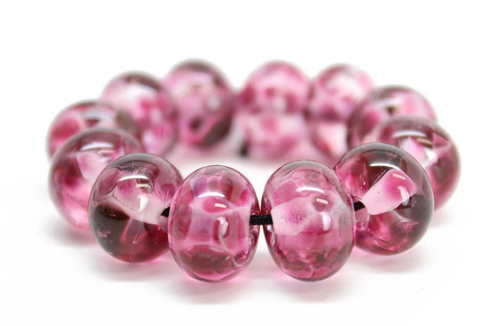 
                      
                        Cranberry Pink Lampwork Beads for Jewelry
                      
                    