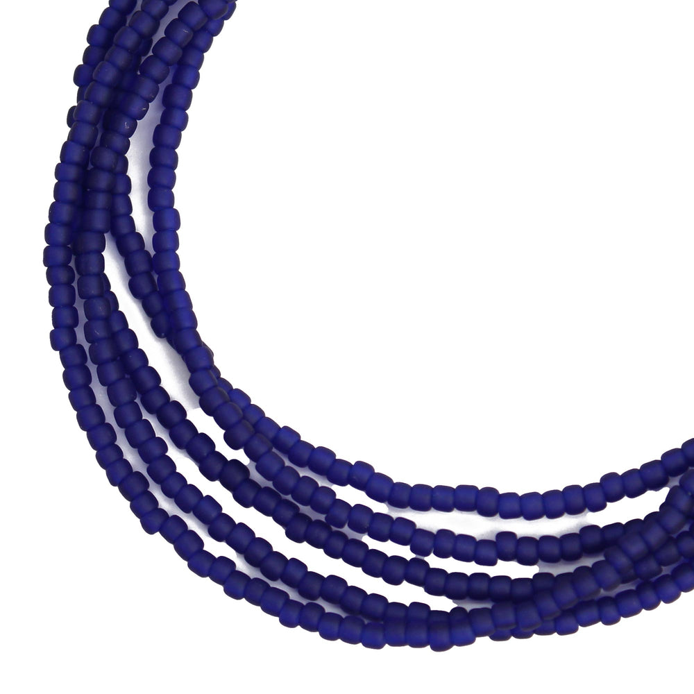 
                      
                        Cobalt Blue Seed Bead Necklace
                      
                    