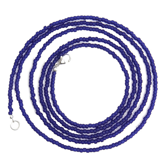 Cobalt Blue Seed Bead Necklace