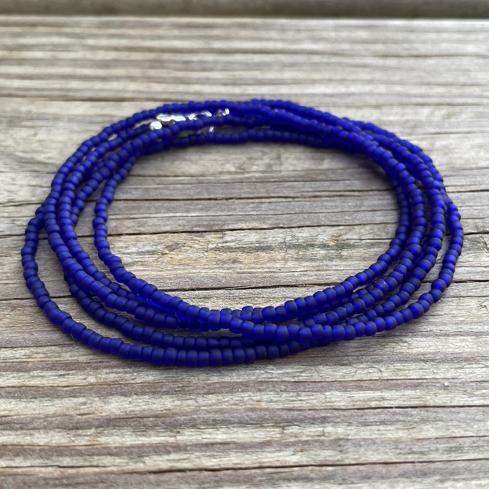 
                      
                        Cobalt Blue Seed Bead Necklace
                      
                    