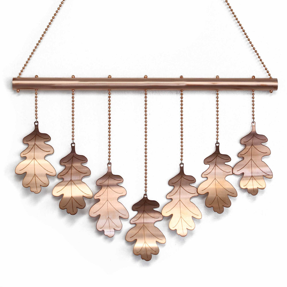 
                      
                        Copper Wind Chime with Oak Leaves
                      
                    