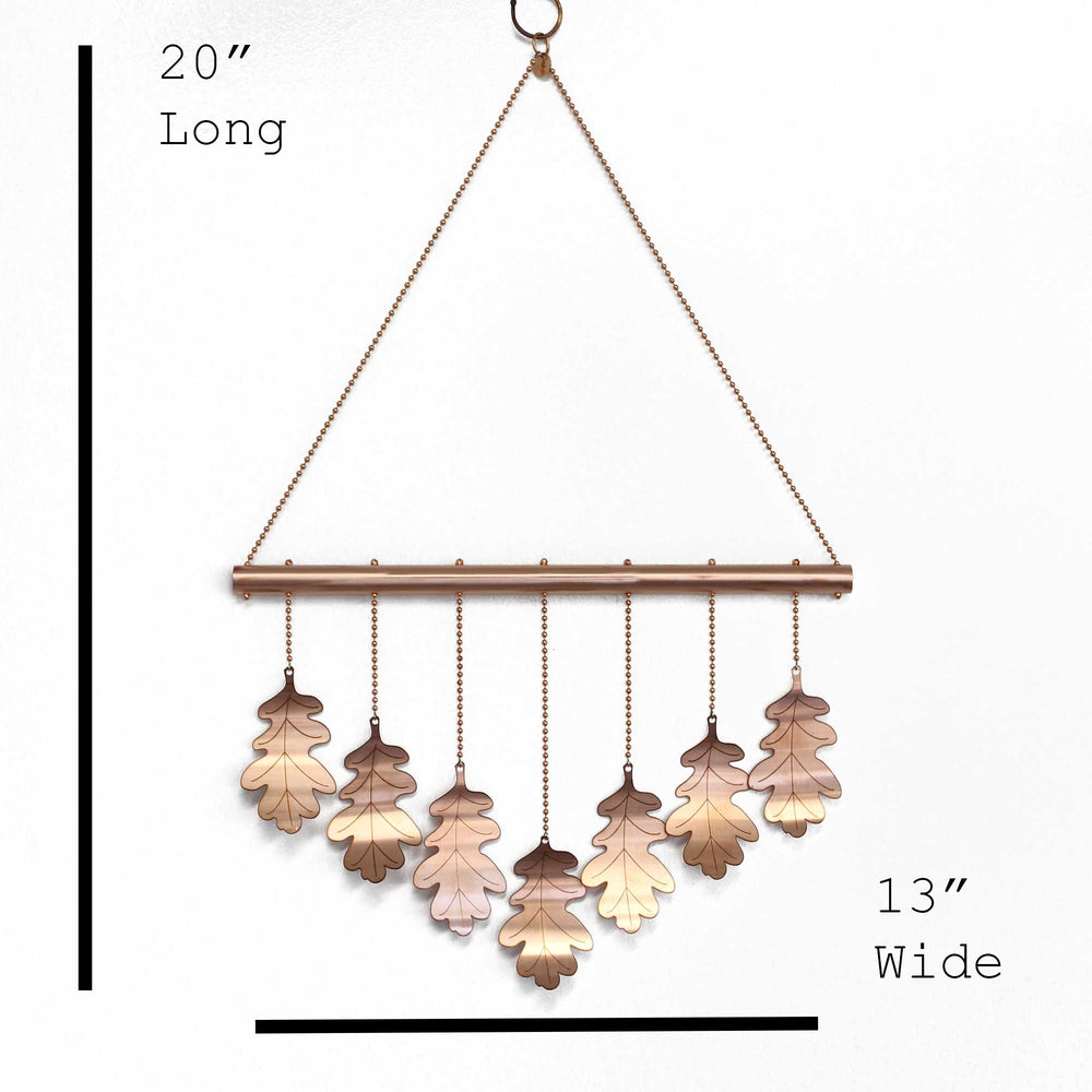 
                      
                        Copper Wind Chime with Oak Leaves
                      
                    