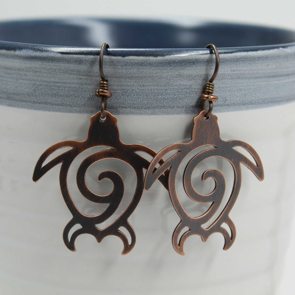 
                      
                        Copper Sea Turtle Earrings
                      
                    