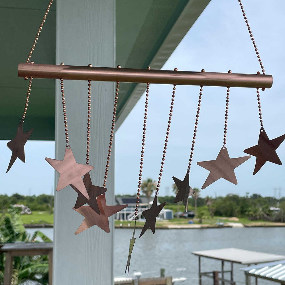 
                      
                        Handmade Copper Star Wind Chime
                      
                    