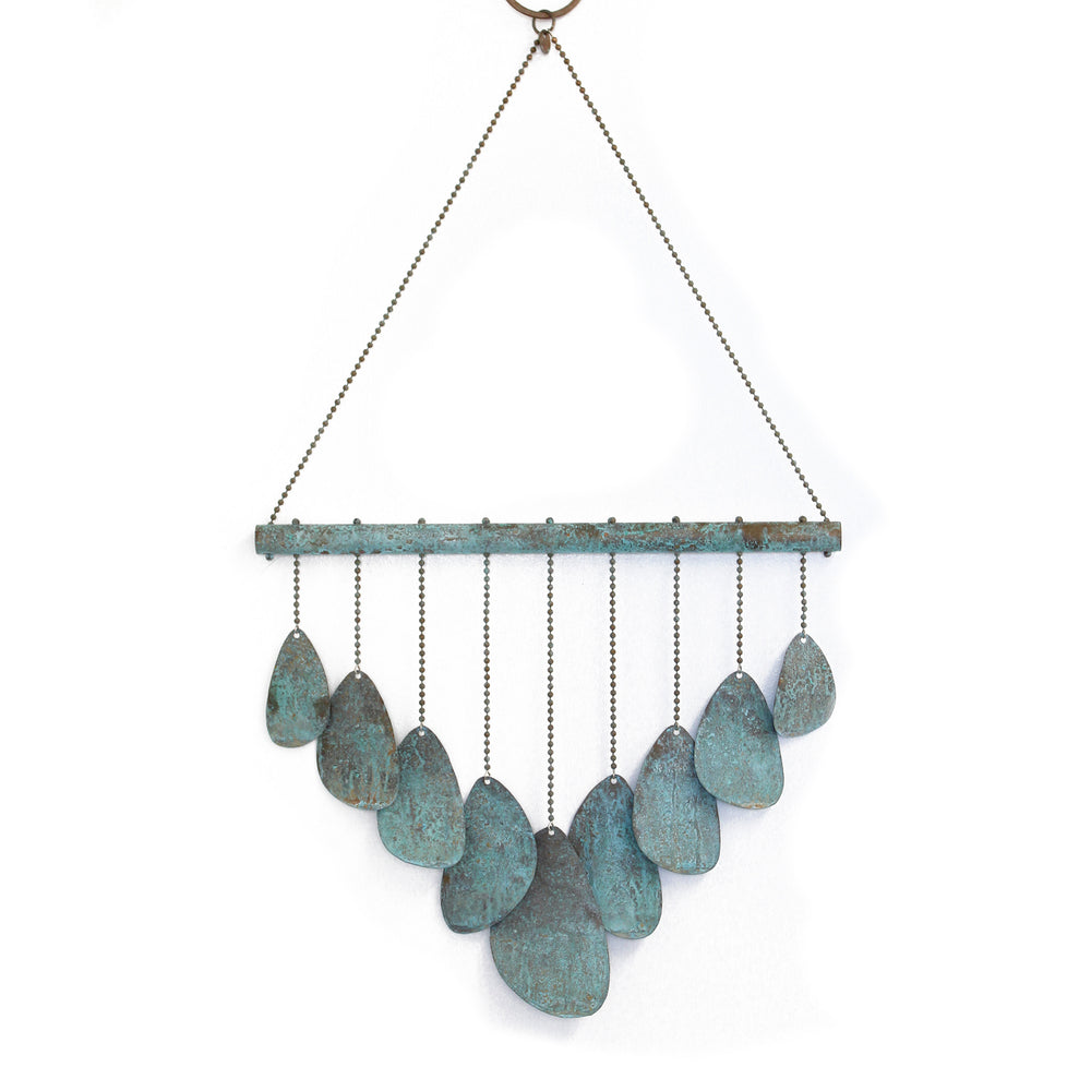 
                      
                        Copper Wind Chime with Blue Green Patina
                      
                    