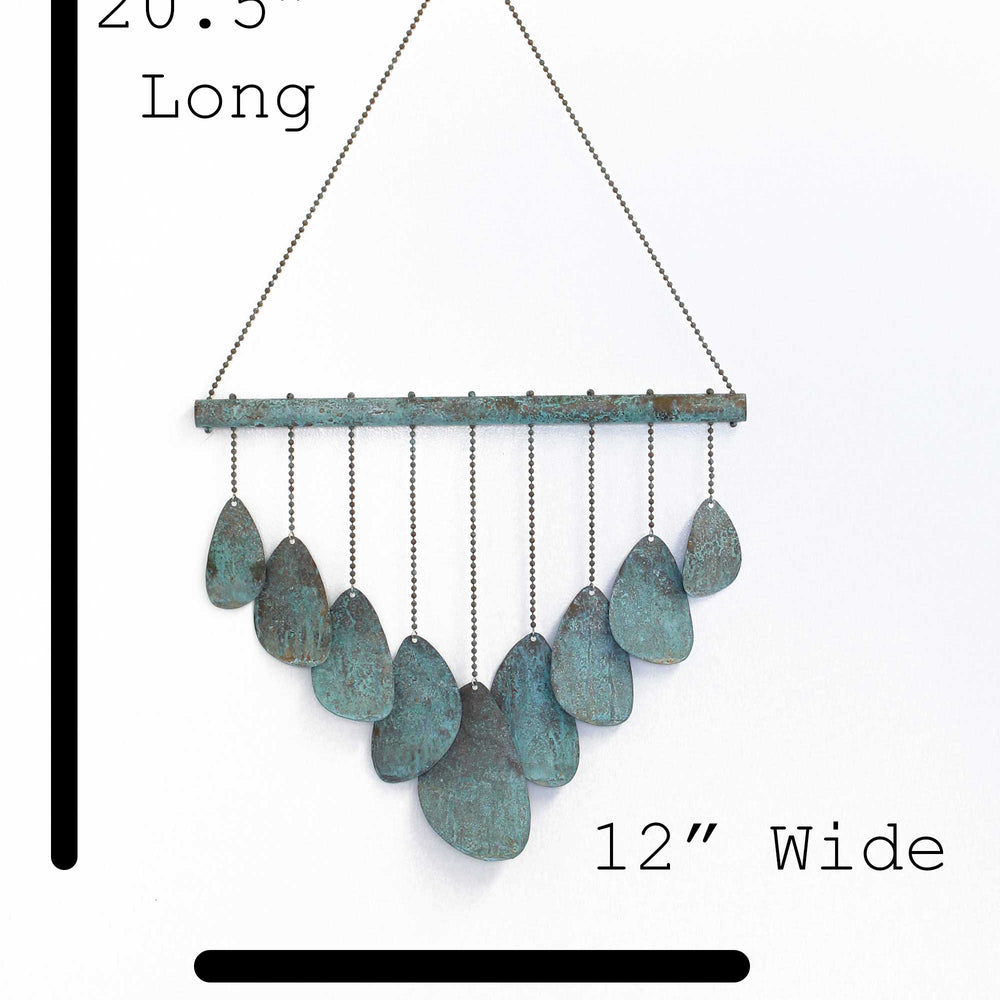 
                      
                        Copper Wind Chime with Blue Green Patina
                      
                    