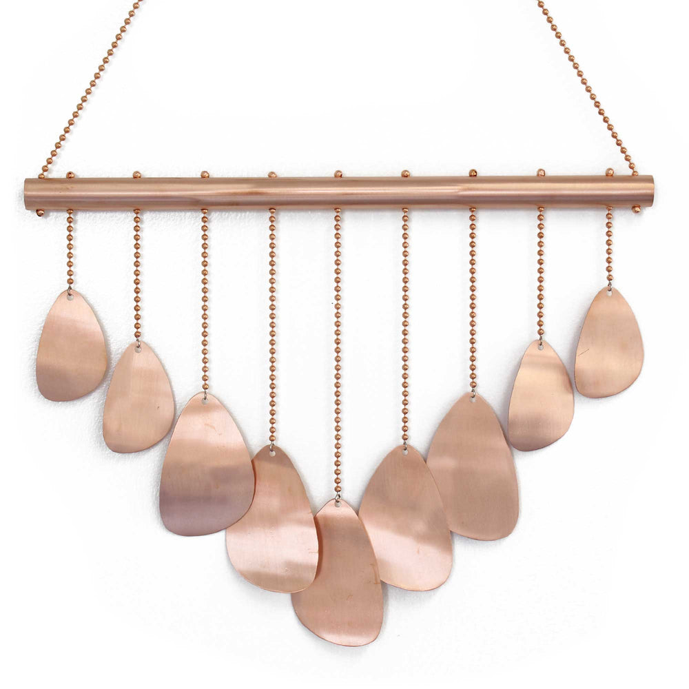 Copper Wind Chime, Handmade Coastal Beach House Decor